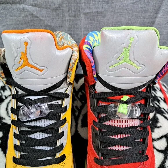 %Size 12 Nike Air Jordan 5 Retro What The Sneakers Men CZ5725-700 / AJ23